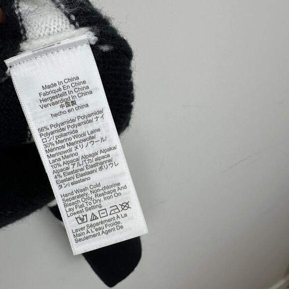 J.Crew Chunky Crewneck Sweater Supersoft Yarn Cropped Oversized Black Small NWT - Picture 9 of 11